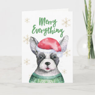 Festividades Cartão de Natal para Cachorro Tudo Bonito, feliz