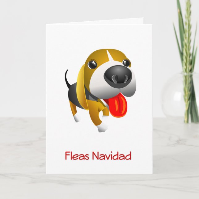 Festividades Cartão de Natal para Cachorros de Cachorro da Navi (Frente)