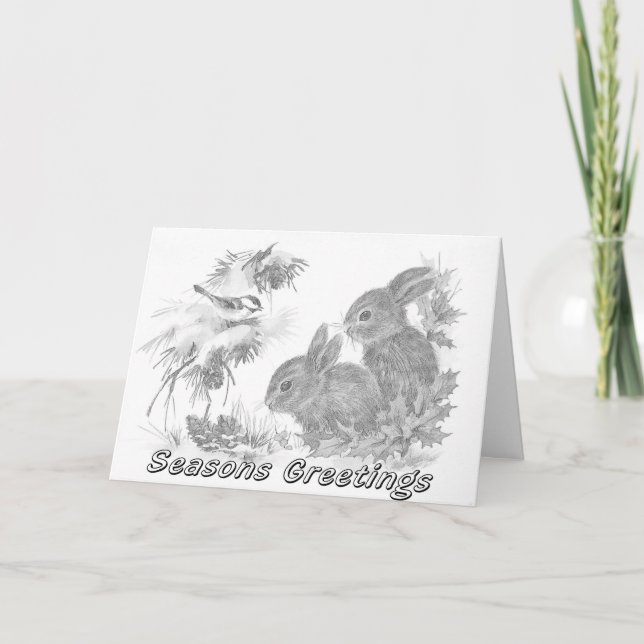 Festividades Cartão de Natal para Colorir Adulto (Frente)