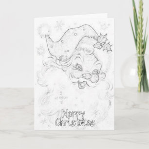 Festividades Cartão de Natal para Colorir Adulto