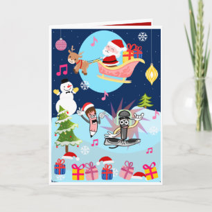 Festividades Cartão de Natal para Crianças - Cartão Interati