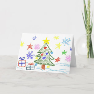 Festividades Cartão de Natal para crianças para eles darem a qu