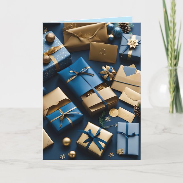 Festividades cartão de natal para encomendas (Frente)