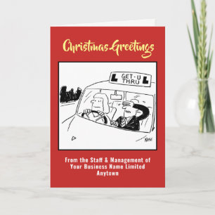 Festividades Cartão de Natal para Instrutor da Escola de Conduç