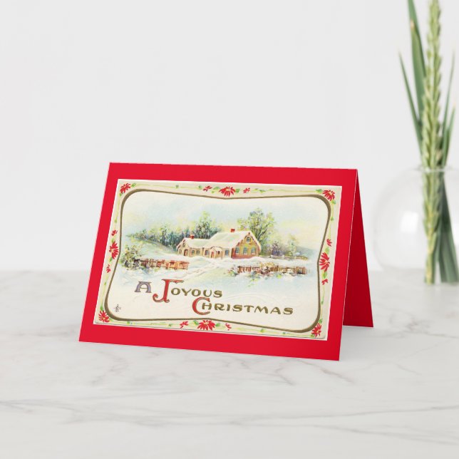 Festividades Cartão de Natal para Mãe e Pai (Frente)