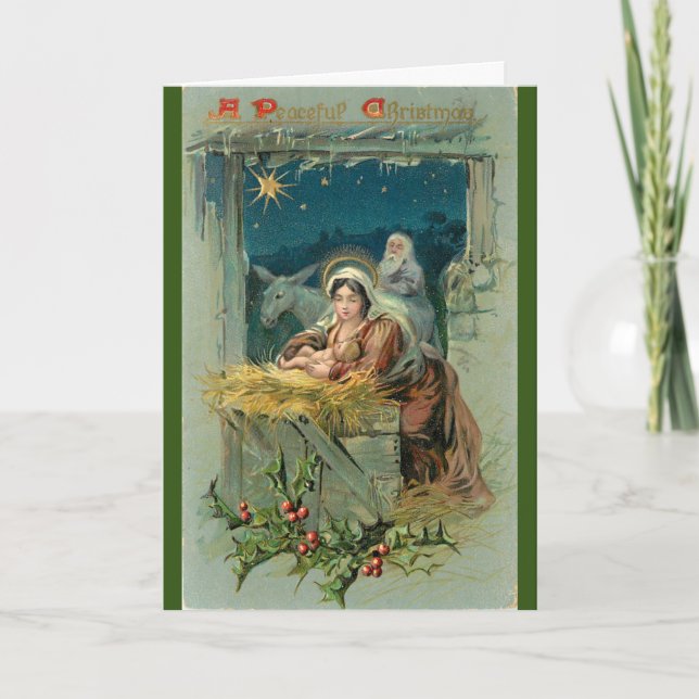 Festividades Cartão de Natal para Mamãe e Papai (Frente)