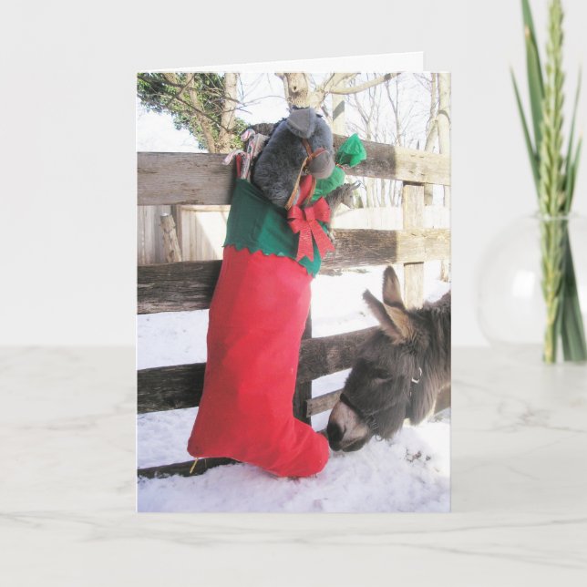 Festividades Cartão de Natal "Para Mim?" (Frente)