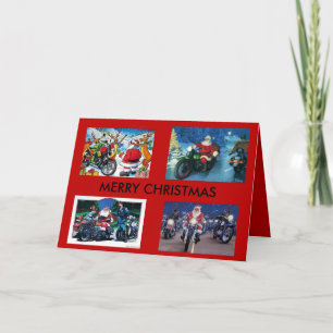 Festividades Cartão de Natal para Motocicletas