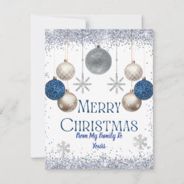 Festividades Cartão de Natal para neve