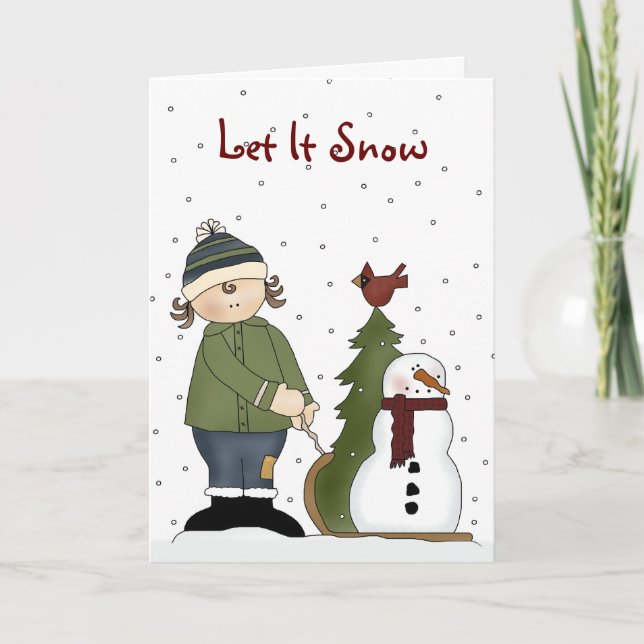 Festividades Cartão de Natal para o País (Frente)