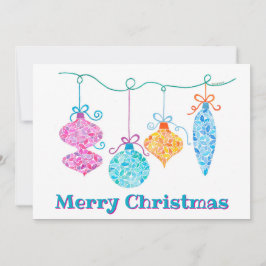 Festividades Cartão de Natal para Ornamentos de Pano