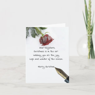 Festividades Cartão de Natal para os vizinhos