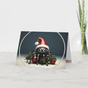 Festividades Cartão de Natal para Papais noeis de Aranha