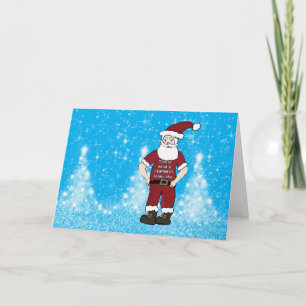 Festividades Cartão de Natal para Papais noeis Feministas