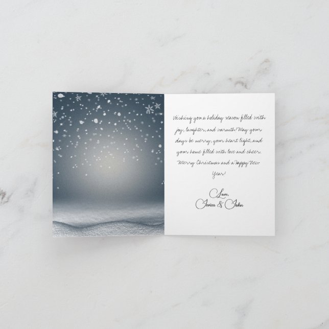 Festividades Cartão de Natal para Papais noeis Festivos e Amigo (Interior)