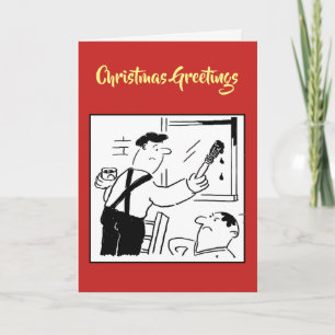 Festividades Cartão de Natal para Pintor e Decorador