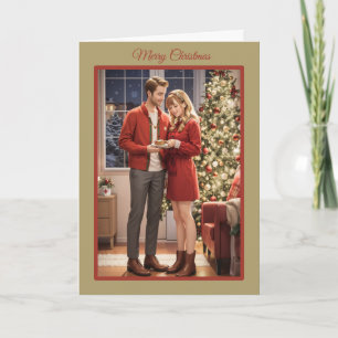 Festividades Cartão de Natal para Recém-Casados