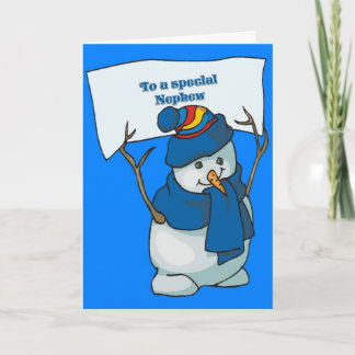 Festividades Cartão De Natal Para Sobrinho