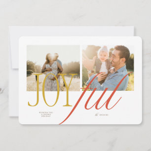 Festividades Cartão de Natal para Tipografia Joyful