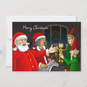 Festividades Cartão de Natal para Workshop Santa Claus
