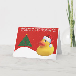 Festividades Cartão de Natal Pato