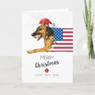 Festividades Cartão de Natal patriótico