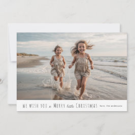 Festividades Cartão de Natal pequeno feliz