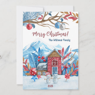 Festividades Cartão de Natal Personalizado