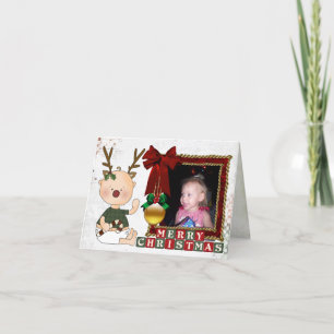 Festividades cartão de Natal personalizado