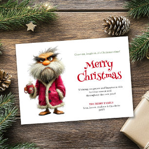 Festividades Cartão de Natal personalizado com desenho animado 