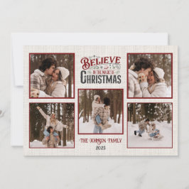 Festividades Cartão de Natal Personalizado com Fotos