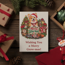 Cartão de Natal Personalizado do Corgi, Amante de