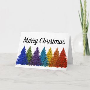 Festividades Cartão de Natal PERSONALIZADO do Rainbow