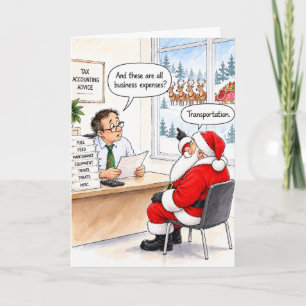 Festividades Cartão de Natal Personalizado e Divertido para Con