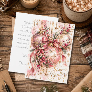 Festividades Cartão de Natal personalizado festivo