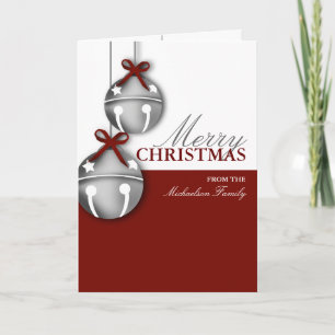 Festividades Cartão de Natal Personalizado Jingle Bell