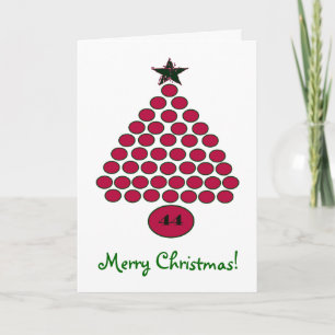 Festividades Cartão de Natal Personalizado Obama 44