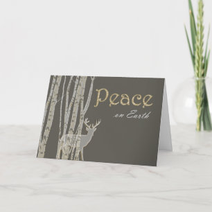 Festividades Cartão de Natal Personalizado para a Paz das Árvor