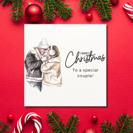 Festividades Cartão De Natal Personalizado Para Casais