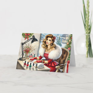 Festividades Cartão de Natal Personalizado para Clientes de Sal