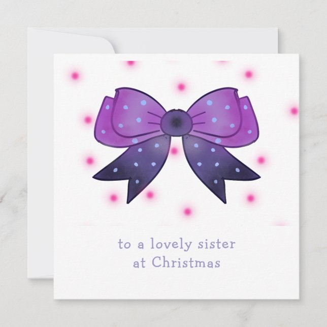 Festividades Cartão de Natal personalizado para Irmãs arcos Bon (Frente)