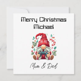 Festividades Cartão de Natal Personalizado para Jogadores