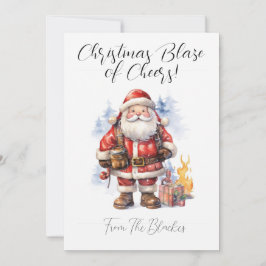 Festividades Cartão De Natal Personalizado Para Um Bombeiro