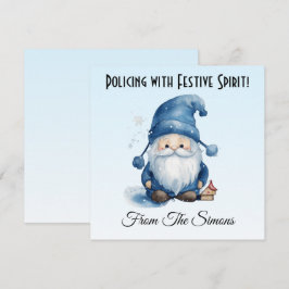 Festividades Cartão de Natal Personalizado pela Polícia