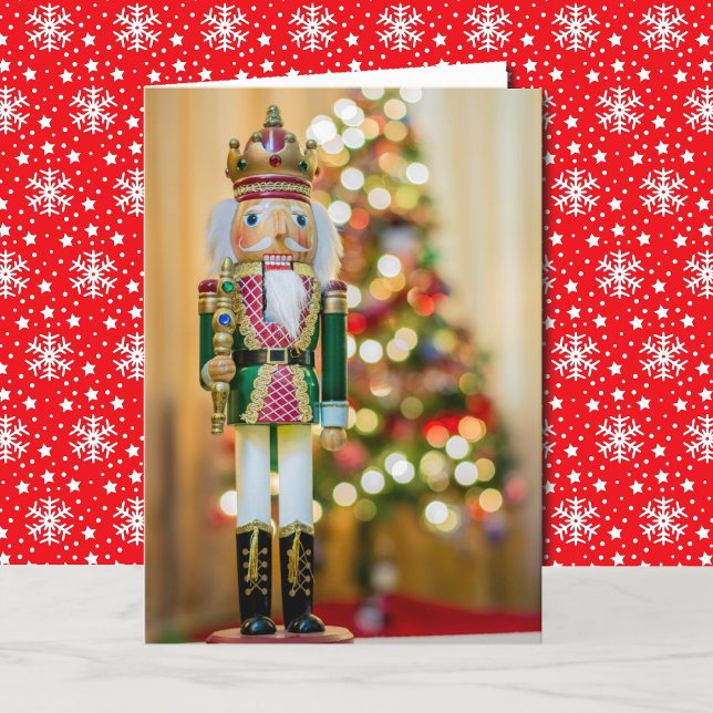 Festividades Cartão de Natal Personalizar Texto do Nutcracker (Criador carregado)