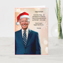 Cartão de Natal Personalizável Joe Biden