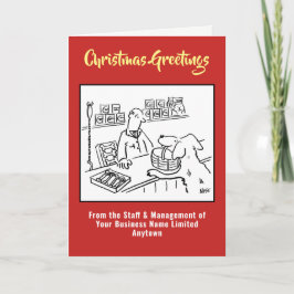 Festividades Cartão de Natal Pet Compre ou Pet Store