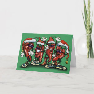 Festividades Cartão de Natal Pimentos