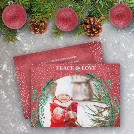 Festividades Cartão de Natal Pine Wreath