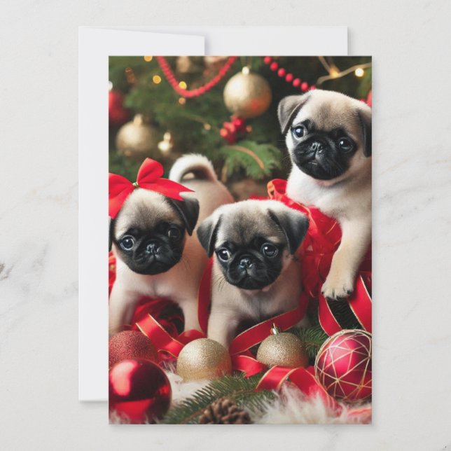 Festividades Cartão de Natal Plano 13 X 18 cm (Frente)